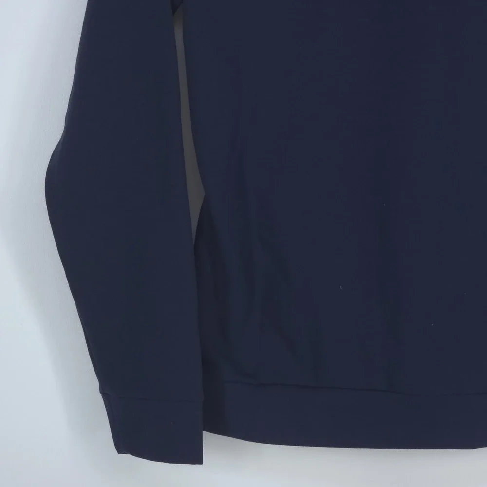 Adidas Fleece Pocket Hoodie Men Small Aurink Blue Pullover Activewear Athleisure